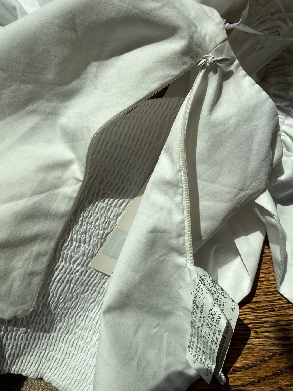 Zara White One-Shoulder Ruffle‎ Crop Top - Picture 16 of 17